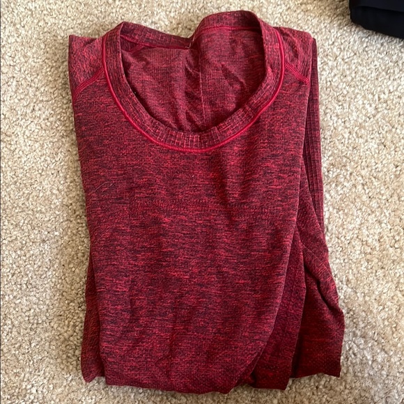 Lululemon red Long Sleeve Top - Picture 1 of 2